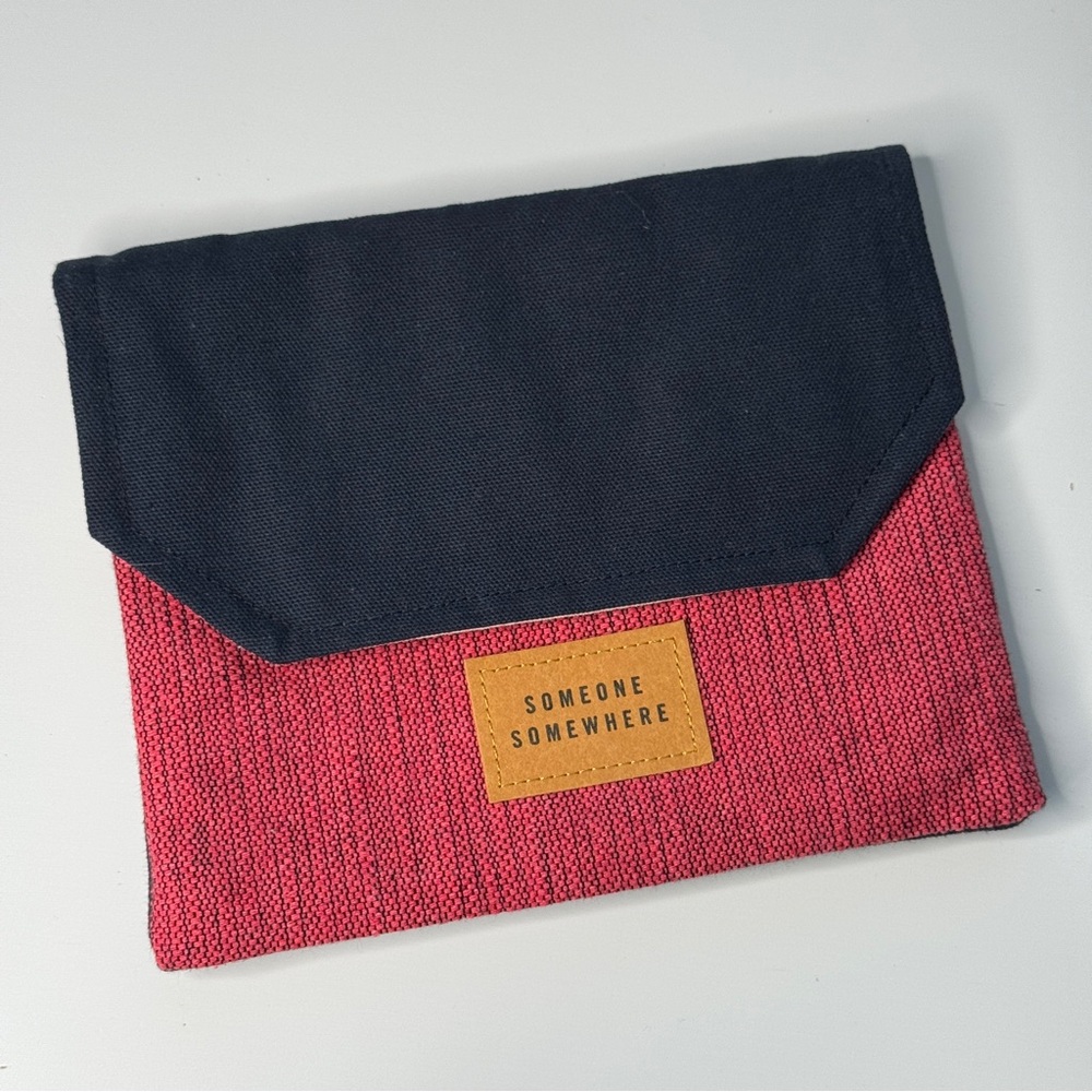 Delta Red and Black Fabric Pouch